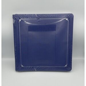 Vintage CREATIVE MEMORIES Scrapbook Album w/Pages 12" x 12" Blue w/ Silver‎ Trim